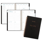 AT-A-GLANCE 2027 Signature Small Weekly/Monthly - 8-½" H x 6" W - Black Cover - Bilingual-Twin coil binding