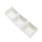 Bowring Mckayla 3 Section Server-Highlight your colourful snacks and dips with the simplicity of white