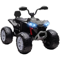 Qaba 24V 2-Seater Ride On Car for Kids with Suspension Wheels - Black-Powerful dual 24V motors deliver adventure and smooth speed control 