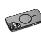 TUFF8 iPhone 16 GlideGuard Mag Rugged Case - Smoke Black-Screen & Camera Protection: Designed with a raised lip for the lens and bezel of the screen to protect your camera, flash, and screen against scratches when placed face down