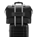 SwissGear Weekender Tote Bag - 15" x 19" - Black-Gladstone-style wire-framed wide opening for easy packing