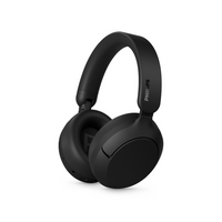 Philips TAH6000 Over-Ear Headphones - Black-Wireless or Wired Listening - Custom-tuned 40 mm drivers and Dynamic Bass combine to bring you great sound with full, rich bass even at low volumes. To enjoy Hi-Res sound, you can listen wired via the 3.5 mm audio cable (included) or via USB-C.