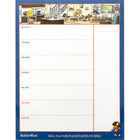 MotherWord Undated Meal Planner Dry-Erase Tile - 9" H x 7" W - Bilingual-Room for a shopping list