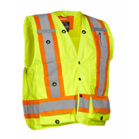 Forcefield Surveyor's Vest - Lime - X-Large-100% polyester tricot body