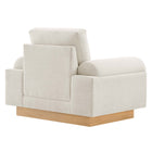 Modway Oasis Upholstered Fabric Armchair - Ivory-Assembly Required