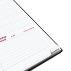 Brownline 2027 DuraFlex Weekly Planner with Textured 2-Piece Poly Cover - 11" x 8-1/2" - Black-Certified under FSC license code: FSC C102682. The Forest Stewardship Council enables businesses and consumers to choose products made with materials sourced from responsible forestry, promoting environmentally appropriate, socially beneficial, and economically viable management of the world's forests