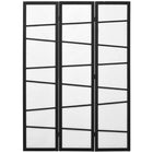 HOMCOM 3 Panel Freestanding Room Divider - White-Transform your living space effortlessly with our three-panel folding room divider 
