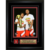 Frameworth Kyle Lowry and Kawhi Leonard Toronto Raptors 2019 Champions - Framed Print - 15" W x 17" H-Officially licensed by the NBA featuring Kyle Lowry and Kawhi Leonard - the leaders who brought the 2019 NBA championship to Toronto for the first time in franchise history