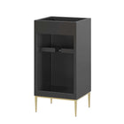 Modway Awaken 18" Bathroom Vanity Cabinet - Black-Assembly Required