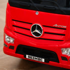 Qaba Mercedes-Benz Antos Baby Ride-On Car - Red-Encourage toddlers to exercise and walk along whilst having lots of fun 