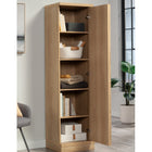 Sauder Merton Hall Storage Cabinet - Harmony Ash-Hidden storage: Door features soft-closing hinges
