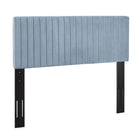 Modway Keira Performance Velvet Full/Queen Headboard - Light Blue-Contemporary Modern Headboard