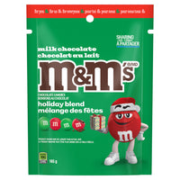 M&M's Red & Green Milk Chocolate - 165 g-M&M'S Milk Chocolate is made with real milk chocolate surrounded by a festive candy shell, making them the perfect festive treat to share with loved ones