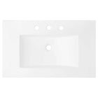 Modway Cayman 30" Bathroom Sink - White-Integrated Countertop