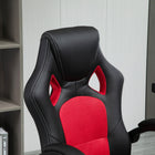 HOMCOM Racecar Style Office Chair - Red-90 Days Limited Manufacturer Warranty