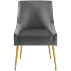 Modway Discern Upholstered Performance Velvet Dining Chair - Grey-Non-Marking Foot Caps