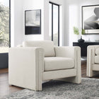 Modway Visible Fabric Armchair - Ivory-Dense Foam Padding