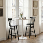 Zuo Tyce Barstool - Black - Set of 2-Assembly required