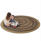 Joy Carpets Feeling Natural Area Rug - 7'7" Round - Walnut-Impervion antimicrobial protection resists growth of bacteria and controls odors before they start