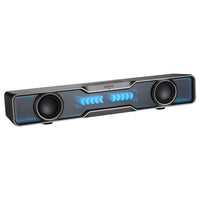 Edifier QS30 USB Powered BT Multimedia Soundbar with Enhanced Bass Integrated Mic and Dynamic Lighting Effects - Black-The attached USB cable transmits both power and audio signals from your computer to the speaker. Simply plug the USB connector into your computer and start playing