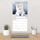 DateWorks 2026 16-Month Wall Calendar - 12" x 12" - Cuddly Kittens - English-Features monthly pages for January to December 2026, as well as the last 4 months of 2025