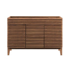 Modway Render 48" Double Sink Compatible Bathroom Vanity Cabinet - Walnut-Mid-Century Modern Vanity