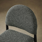 Modway Hayley Upholstered Fabric Counter Stools 2-Piece Set - Black/Anthracite-Padded Seat
