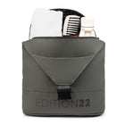 Edition22 Signature Sling Bag - Khaki-Multiple compartments, including a mesh zippered pocket