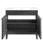Modway Render 36" Bathroom Vanity - Charcoal/White-Fixtures Not Included