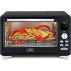 Salton NuRetro Digital Air Fryer Toaster Oven - Midnight Black-Large 25 l (26 qt) capacity - fits up to a 12” pizza or 6 slices of toast. ideal for family dinners, snacks, and entertaining.