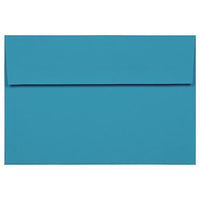 JAM Paper A8 Coloured Invitation Envelopes - 5.5 x 8.125 - Blue Recycled - 50 Pack-These envelopes are perfect to use for sending invitations, greeting cards, RSVP's, thank you cards, gifts for birthdays, graduations, holidays and more