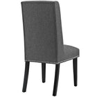 Modway Baron Fabric Dining Chair - Grey-Fine Polyester Fabric Upholstery