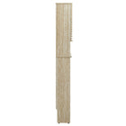 Modway Render Over the Toilet Faux Travertine Bathroom Storage Cabinet - Travertine-Adjustable Shelves