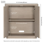Hudson&Canal Easton 32"W Accent Cabinet - Alder White-8