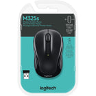 Logitech M325S 2.4 GHz Wireless Mouse with USB Receiver - Black-With up to 18 months of battery life, it virtually eliminates the hassle of changing batteries