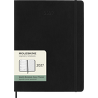 Moleskine 2027 12 Month Weekly Soft Cover Planner - 7.5" x 9.75" - Black-In case of loss notice printed on the flyleaf