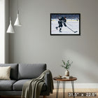 Anze Kopitar Los Angeles Kings - Framed Canvas - 31" x 22"-Ready to hang - arrives fully assembled