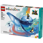 LEGO Antarctic Animals Science Kit-Slope, a whale, 2 penguin toys, 2 minifigures, 2 science experiments and more