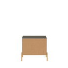 Manhattan Comfort Jasper 25.15" Modern Nightstand 2-Piece Set - Grey-30 Day Limited Manufacturer's Warranty