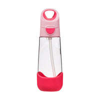 b.box - Tritan Drink Bottle - 600ml - Flamingo Fizz-Unique triangle shape easy for kids to grip