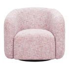 Zuo Refine Swivel Chair - Pink Tweed-Armrest support