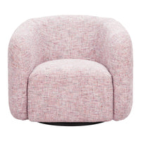 Zuo Refine Swivel Chair - Pink Tweed-Armrest support