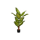 Monarch Specialties 47" Artificial Indoor Evergreen Tree - Floor - Black Pot-Add a tropical burst of greenery to any floor of your home or office with this 47" tall artificial indoor evergreen tree in a 5" black pot