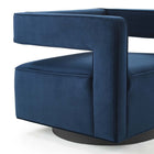Modway Booth Performance Velvet Performance Velvet Swivel Armchair - Midnight Blue-8