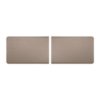 WeatherTech ComfortMat Connect Modular Anti-fatigue End Mats - Bordered - Tan - 2 Pack-Each End Piece is 3 feet long (0.91 m). Snap two together and you have a 6-foot (1.82 m) ComfortMat Connect!