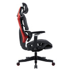 TygerClaw DuoFlex Ergonomic High Back Gaming Chair - Black/Red-The chromed 4D armrests, complete with soft PU pads, provide precise adjustability