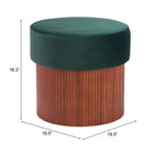 Zuo Boto Storage Ottoman - Green-8