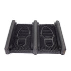 Edgewood Indoor/Outdoor Medium Duty Mountable Boot Scraper - 12.6" W x 15.4" L - Black-Natural Rubber with Scraper Fingers