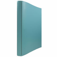 JAM Paper Italian Leather 3 Ring Binder, 3/4", Turquoise (369231772)-Red Italian leather 3 ring binder - 3/4" wide