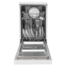 BLACK+DECKER 18" Portable Dishwasher - 8-Place Setting Capacity - 6 Wash Programs - White-Durable stainless steel tub